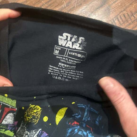Fifth Sun Star Wars The Empire Strikes Back Black T-Shirt - Picture 2 of 3